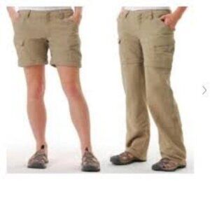 The North Face Biege Paramount Peak Convertible Cargo Pants Size 36x31